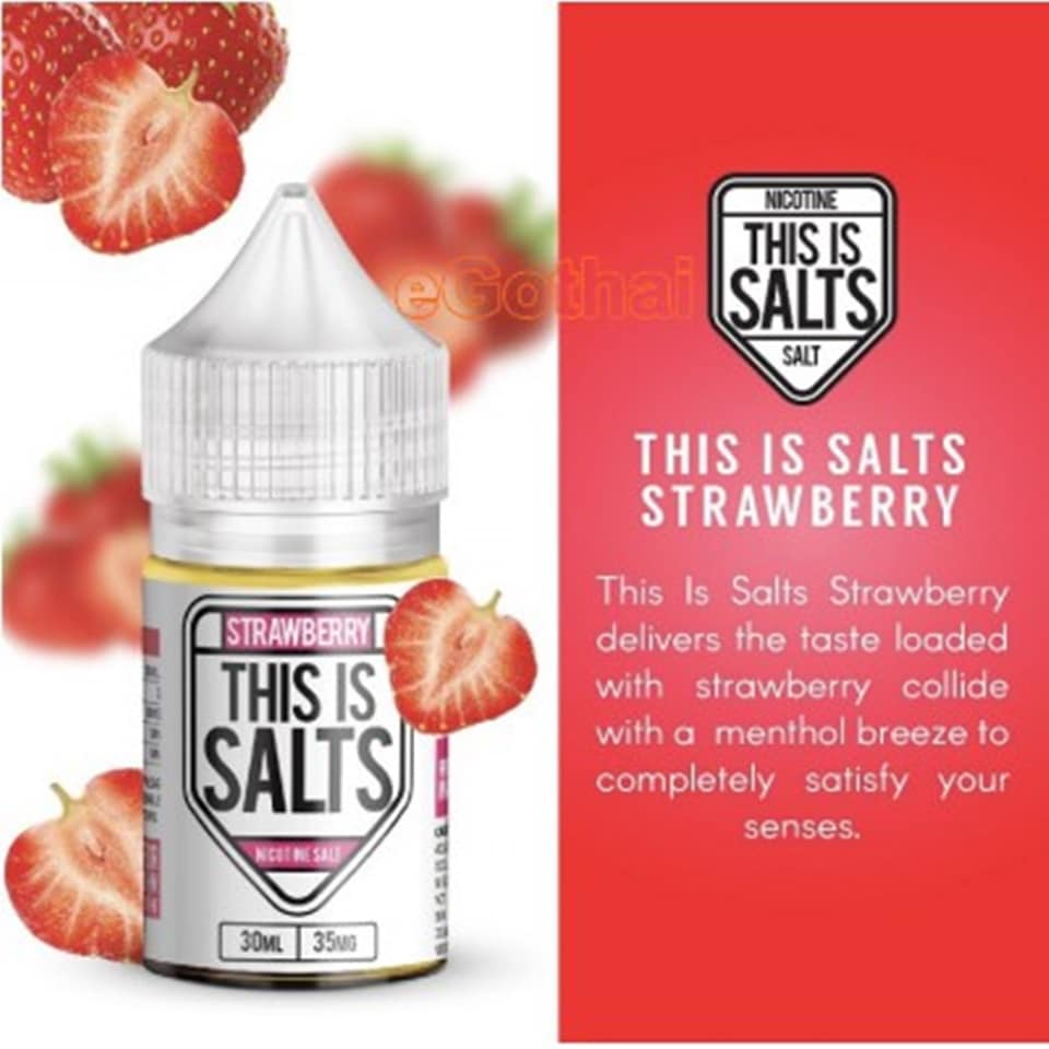This is Salts Strawberry สตอเบอร์รี่เย็น 30Ml