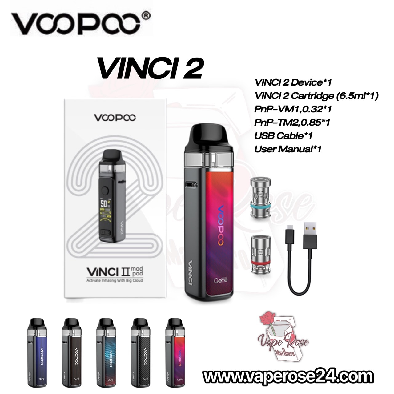 VOOPOO VINCI 2 Pod 50W Vape 1500MAh 6.5ML