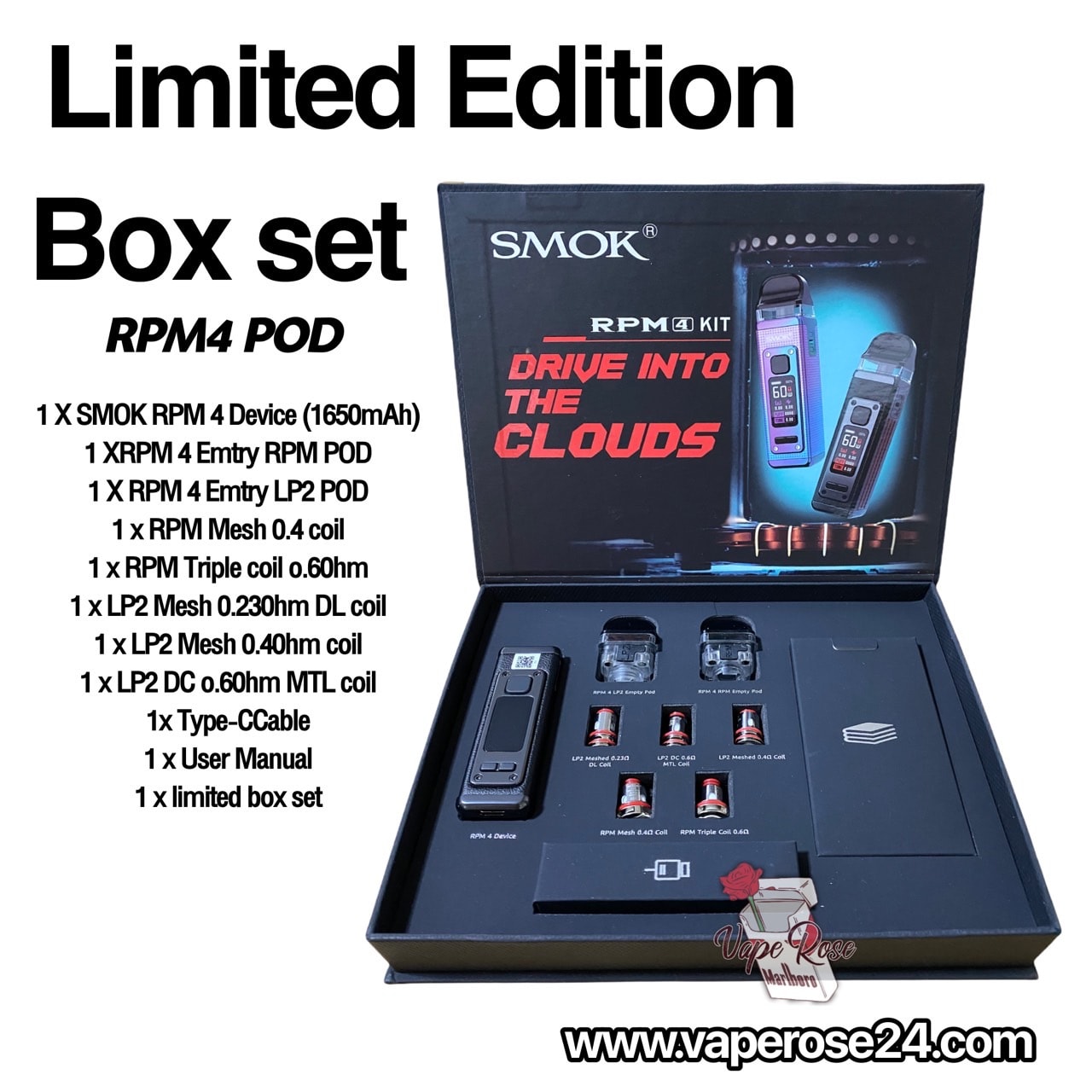 SMOK RPM4 BOX SET Pod Limited Edition Set 60W Vape 1650Mah 5ML